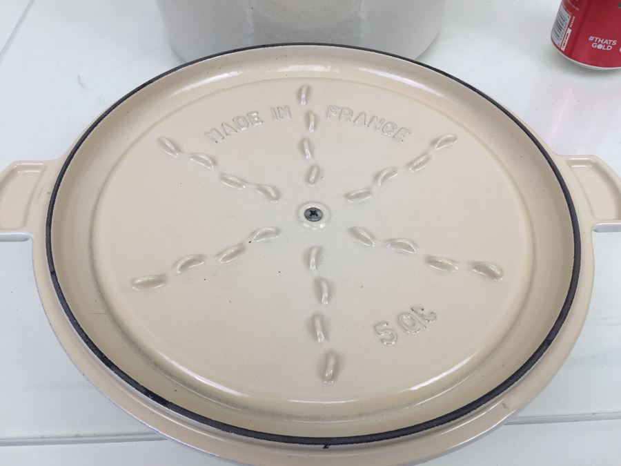 French Cookware Enameled Cast Iron Pot With Lid Made In France