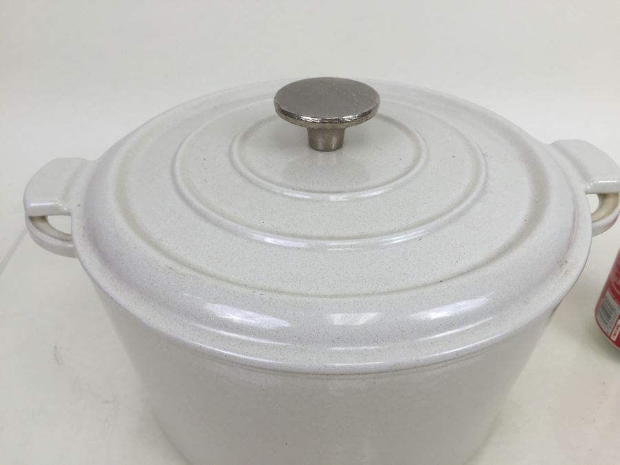 French Cookware Enameled Cast Iron Pot With Lid Made In France [Photo 5]