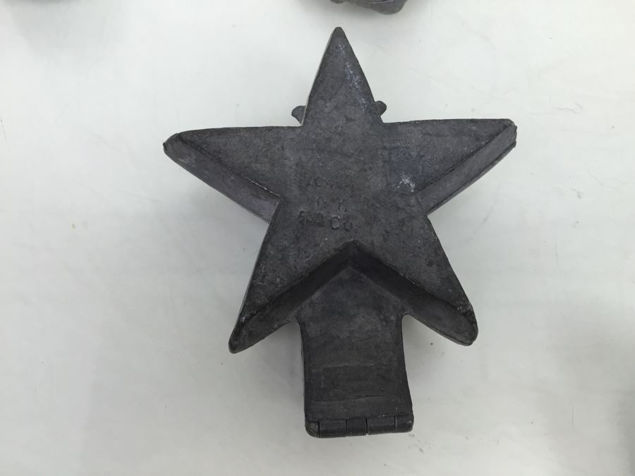 Collecton Of Vintage Pewter Ice Cream Chocolate Molds [Photo 8]