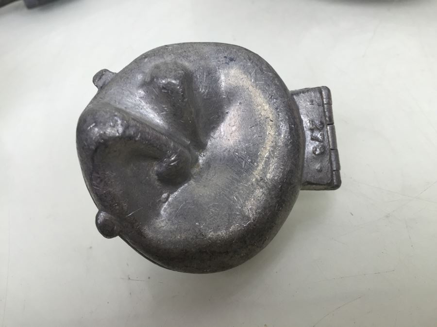 Collecton Of Vintage Pewter Ice Cream Chocolate Molds [Photo 11]