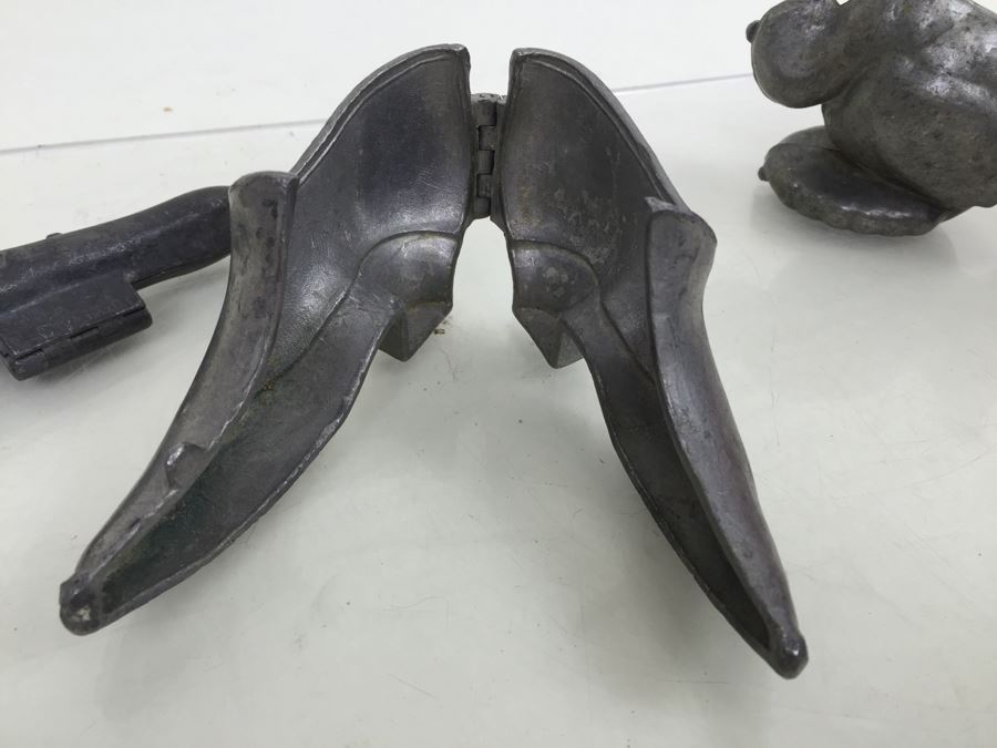 Collecton Of Vintage Pewter Ice Cream Chocolate Molds [Photo 14]