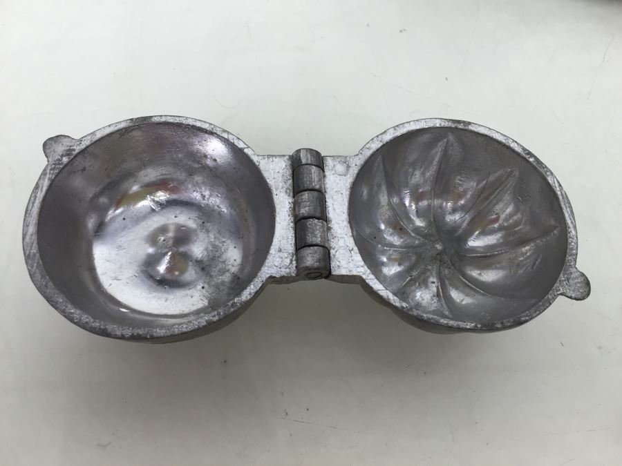 Collecton Of Vintage Pewter Ice Cream Chocolate Molds [Photo 13]