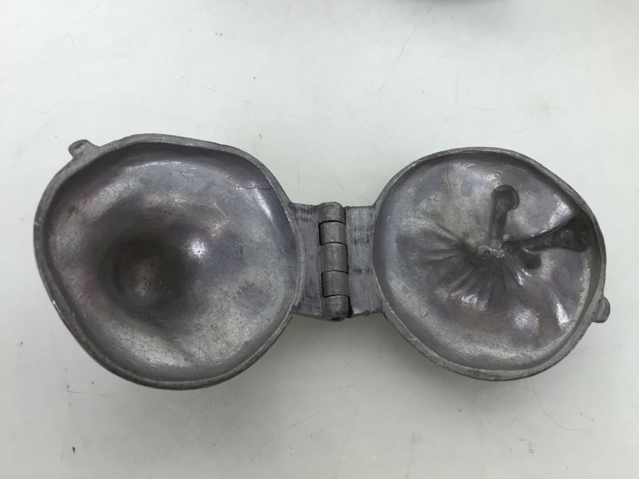 Collecton Of Vintage Pewter Ice Cream Chocolate Molds [Photo 12]