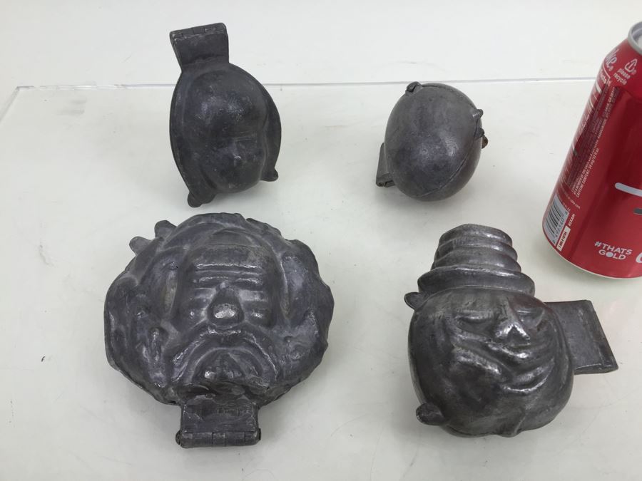 Collecton Of Vintage Pewter Ice Cream Chocolate Molds E & CO NY Eppelsheimer [Photo 1]