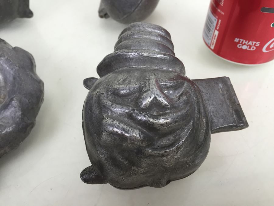 Collecton Of Vintage Pewter Ice Cream Chocolate Molds E & CO NY Eppelsheimer [Photo 5]