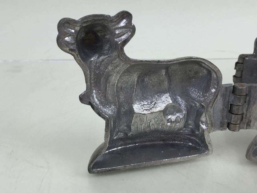 Collecton Of Vintage Pewter Ice Cream Chocolate Molds E & CO NY Eppelsheimer S & CO Animals [Photo 20]