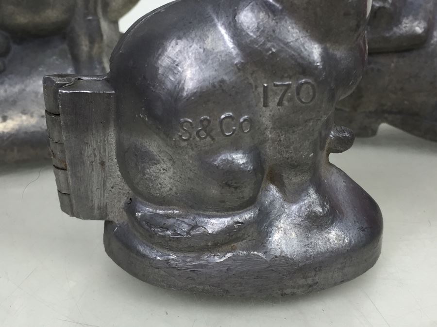 Collecton Of Vintage Pewter Ice Cream Chocolate Molds E & CO NY Eppelsheimer S & CO Animals [Photo 11]