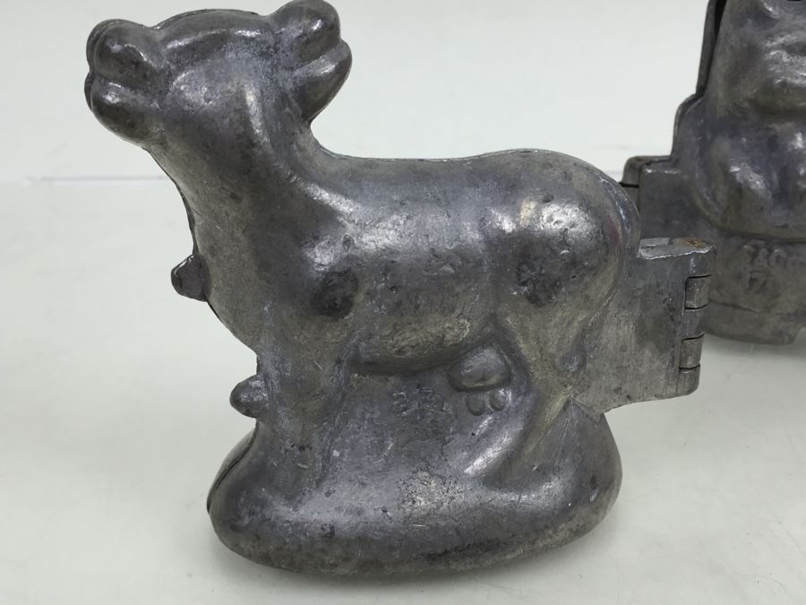 Collecton Of Vintage Pewter Ice Cream Chocolate Molds E & CO NY Eppelsheimer S & CO Animals [Photo 18]
