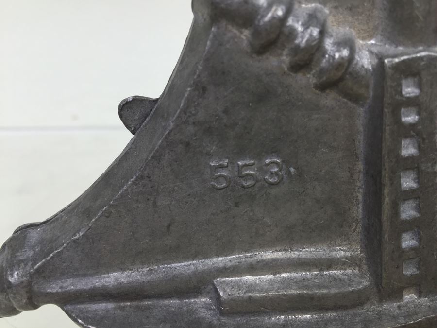 Collecton Of Vintage Pewter Ice Cream Chocolate Molds E & CO NY Eppelsheimer Zeppelin Submarine Sailboat [Photo 13]