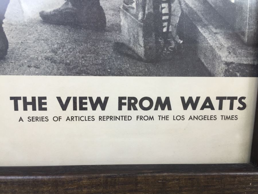 Framed Print Of A Los Angeles Times Series Titled 'The View From Watts' [Photo 5]