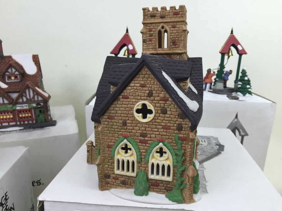 JUST ADDED - Department 56 Heritage Village College Dickens' Village Series Porcelain Decorations With Boxes [Photo 13]
