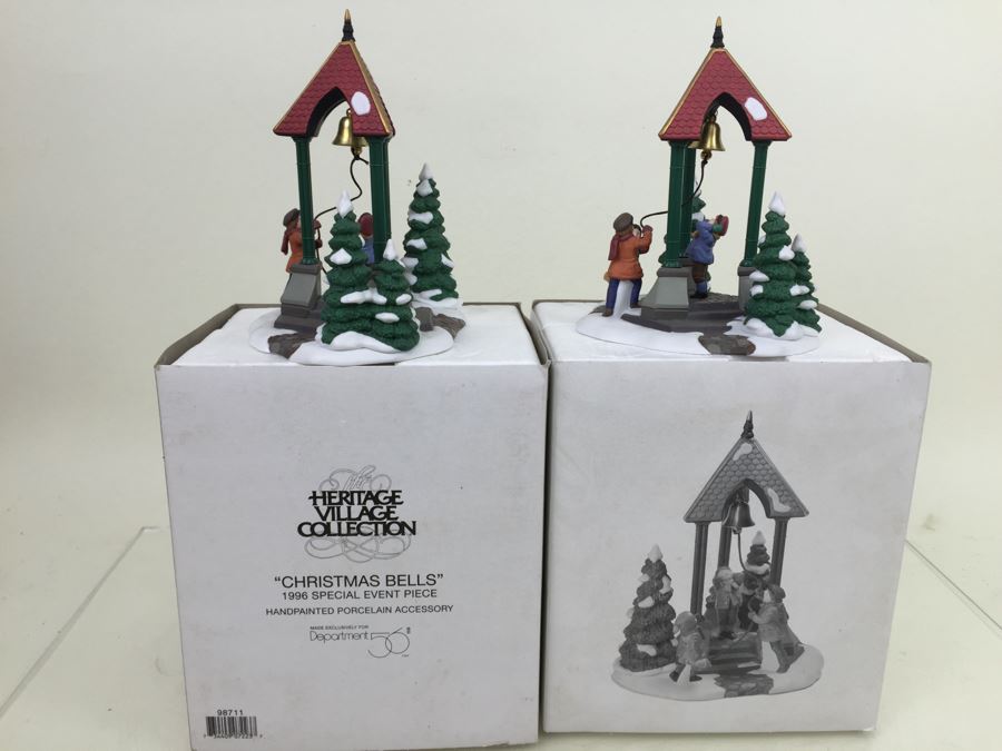 JUST ADDED - Department 56 Heritage Village College Dickens' Village Series Porcelain Decorations With Boxes [Photo 20]