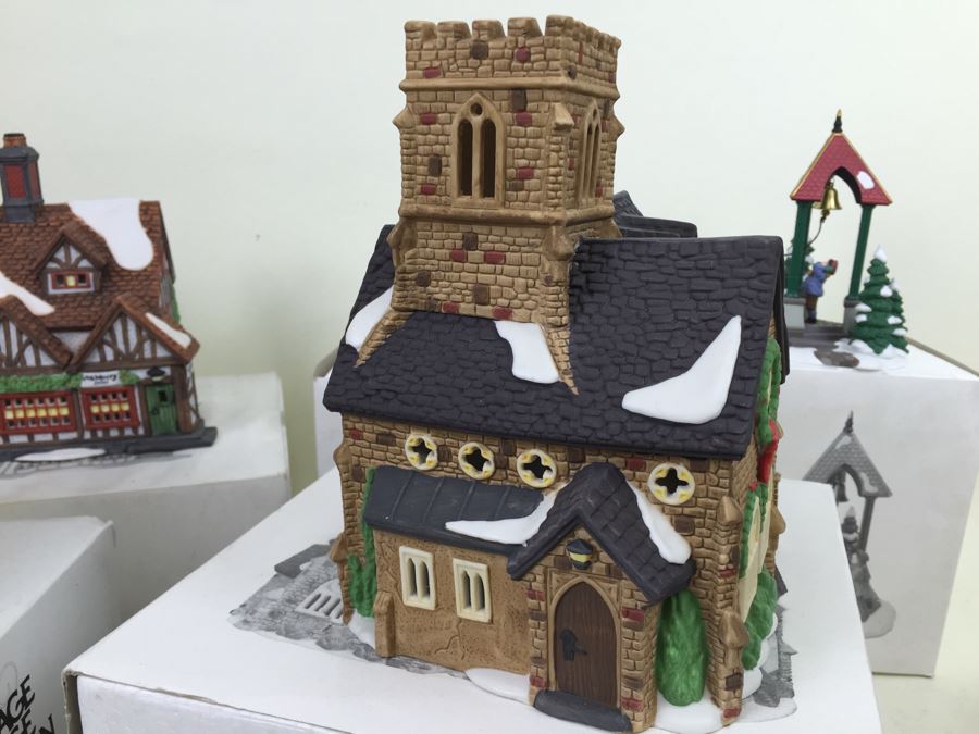 JUST ADDED - Department 56 Heritage Village College Dickens' Village Series Porcelain Decorations With Boxes [Photo 11]