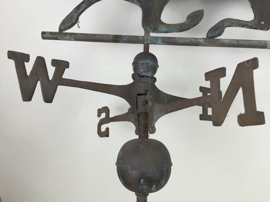 Vintage Copper Horse Weathervane [Photo 3]