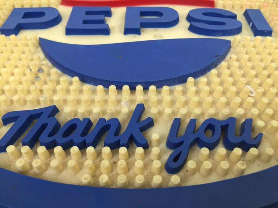 Vintage PEPSI 'Thank You' Bar Soda Fountain Dispenser Rubber Mat [Photo 5]