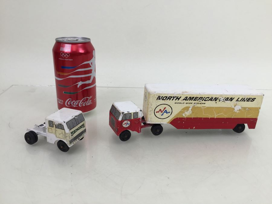 Vintage RALSTOY Moving Trucks North American Van Lines 12 And Bekins Truck [Photo 1]