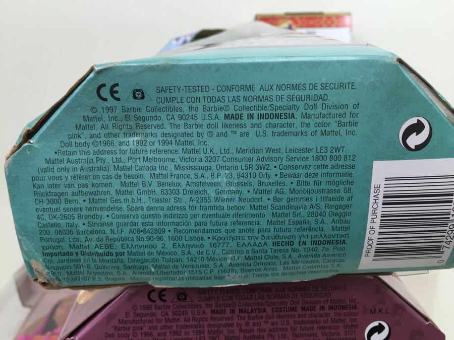 Collector Edition Barbie Dolls New In Box Dolls Of The World Vintage 1997 1998 [Photo 32]