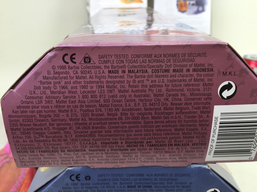 Collector Edition Barbie Dolls New In Box Dolls Of The World Vintage 1997 1998 [Photo 31]