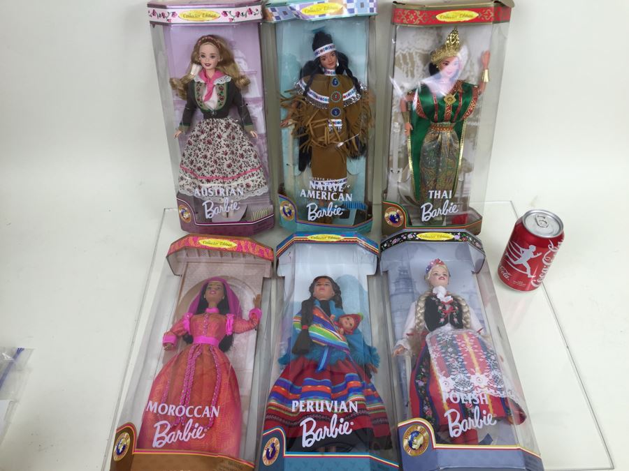 Collector Edition Barbie Dolls New In Box Dolls Of The World