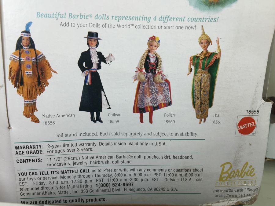 Collector Edition Barbie Dolls New In Box Dolls Of The World Vintage 1997 1998 [Photo 26]