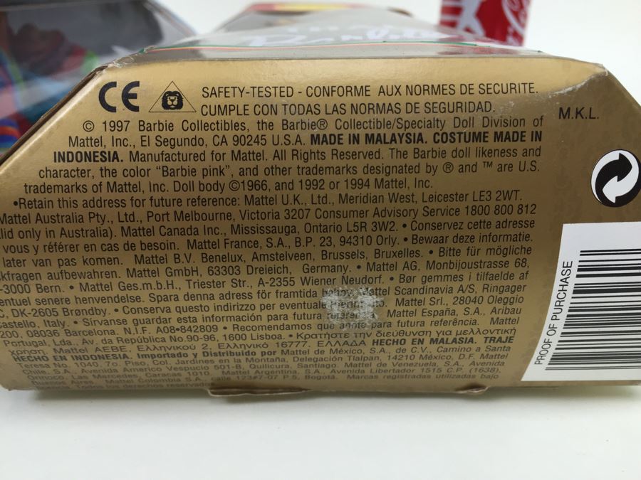 Collector Edition Barbie Dolls New In Box Dolls Of The World Vintage 1997 1998 [Photo 33]