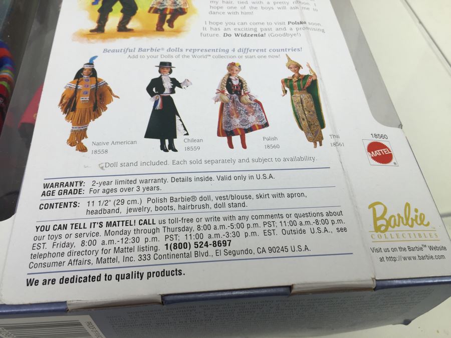 Collector Edition Barbie Dolls New In Box Dolls Of The World Vintage 1997 1998 [Photo 24]