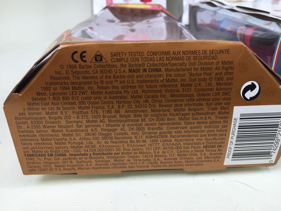 Collector Edition Barbie Dolls New In Box Dolls Of The World Vintage 1997 1998 [Photo 28]