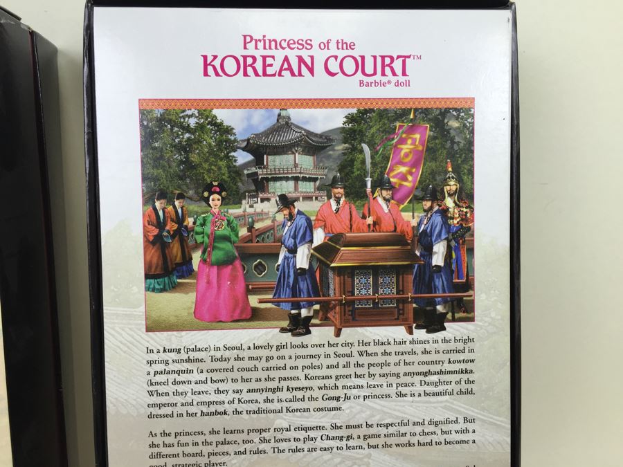 Barbie Pink Label Collection Dolls Of The World Princess Of Navajo And Korean Court 2004 [Photo 16]