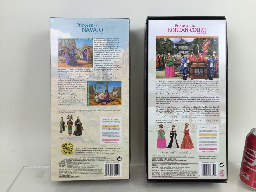 Barbie Pink Label Collection Dolls Of The World Princess Of Navajo And Korean Court 2004 [Photo 13]