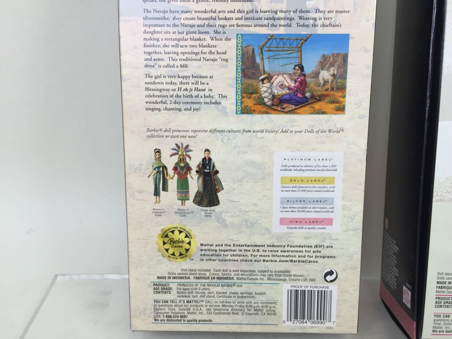 Barbie Pink Label Collection Dolls Of The World Princess Of Navajo And Korean Court 2004 [Photo 15]