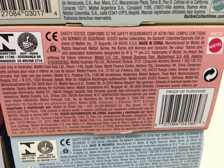 Barbie Collector Editition Dolls Of The World 2002 2003 [Photo 34]