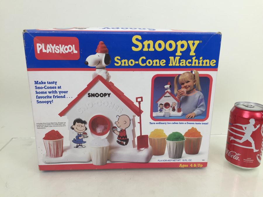 Playskool Snoopy Sno-Cone Machine In Box Vintage 1989 [Photo 1]