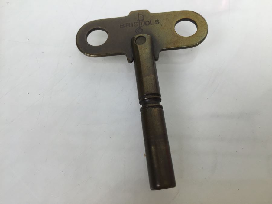 Vintage Seth Thomas Drop Octagon School House Wall Clock With Key [Photo 20]