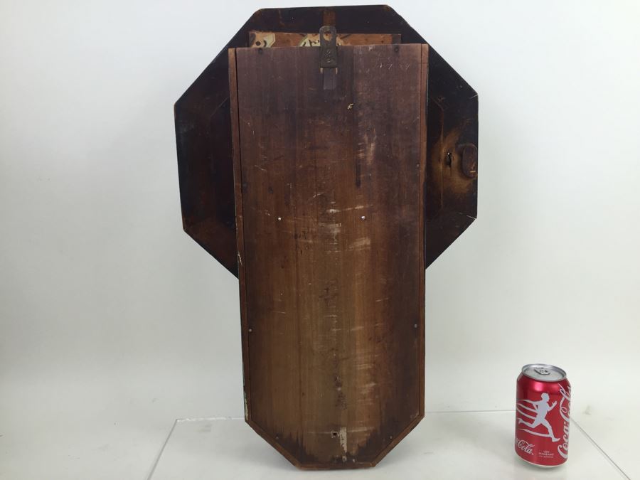 Vintage Seth Thomas Drop Octagon School House Wall Clock With Key [Photo 22]