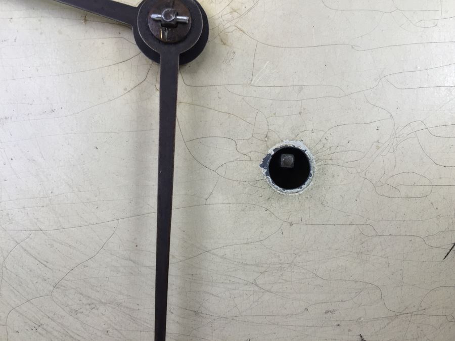 Vintage Seth Thomas Drop Octagon School House Wall Clock With Key [Photo 12]