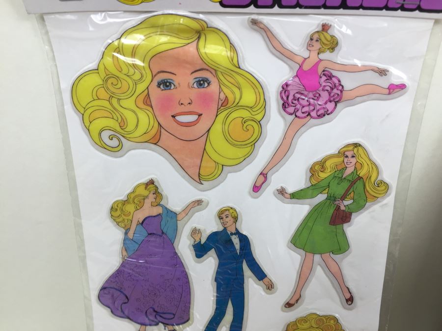 Huge Collection Of Barbie Items Including Sticker Fun Books, Coloring Books, Super Stickers And 30th Anniversay Barbie Magazine And Clothes [Photo 6]