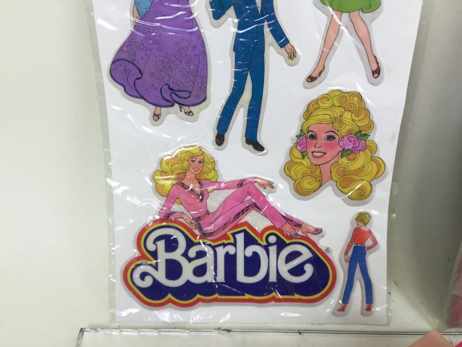 Huge Collection Of Barbie Items Including Sticker Fun Books, Coloring Books, Super Stickers And 30th Anniversay Barbie Magazine And Clothes [Photo 7]