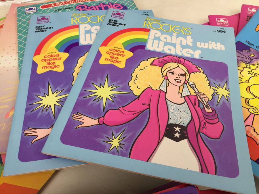 Huge Collection Of Barbie Items Including Sticker Fun Books, Coloring Books, Super Stickers And 30th Anniversay Barbie Magazine And Clothes [Photo 22]