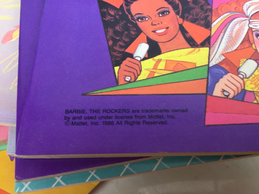 Huge Collection Of Barbie Items Including Sticker Fun Books, Coloring Books, Super Stickers And 30th Anniversay Barbie Magazine And Clothes [Photo 21]