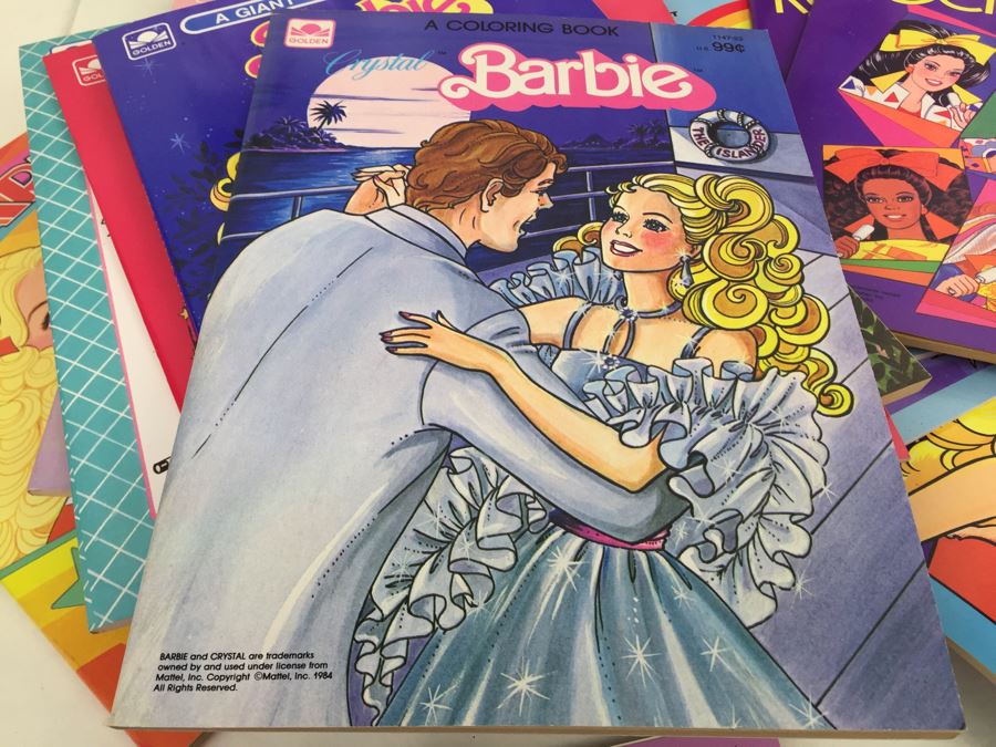 Huge Collection Of Barbie Items Including Sticker Fun Books, Coloring Books, Super Stickers And 30th Anniversay Barbie Magazine And Clothes [Photo 16]