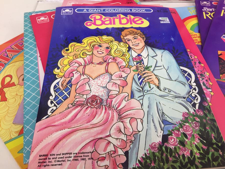 Huge Collection Of Barbie Items Including Sticker Fun Books, Coloring Books, Super Stickers And 30th Anniversay Barbie Magazine And Clothes [Photo 18]
