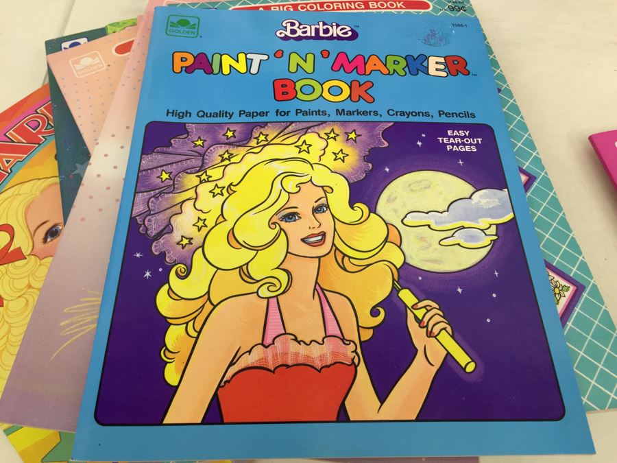 Huge Collection Of Barbie Items Including Sticker Fun Books, Coloring Books, Super Stickers And 30th Anniversay Barbie Magazine And Clothes [Photo 23]