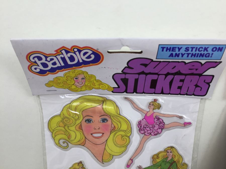 Huge Collection Of Barbie Items Including Sticker Fun Books, Coloring Books, Super Stickers And 30th Anniversay Barbie Magazine And Clothes [Photo 5]