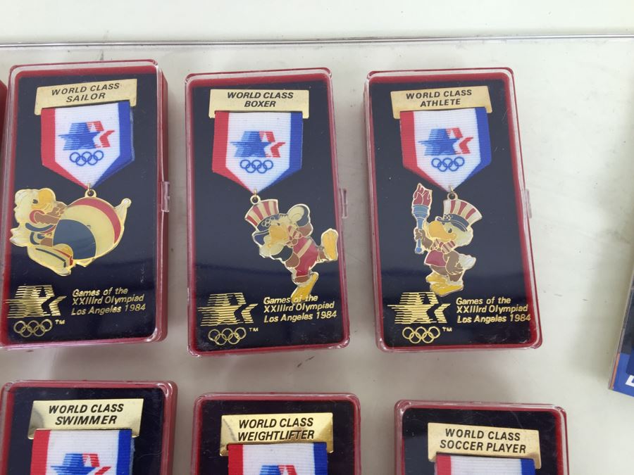 Collection Of Los Angeles 1984 Olympics Items Including Medals And Magnets [Photo 5]