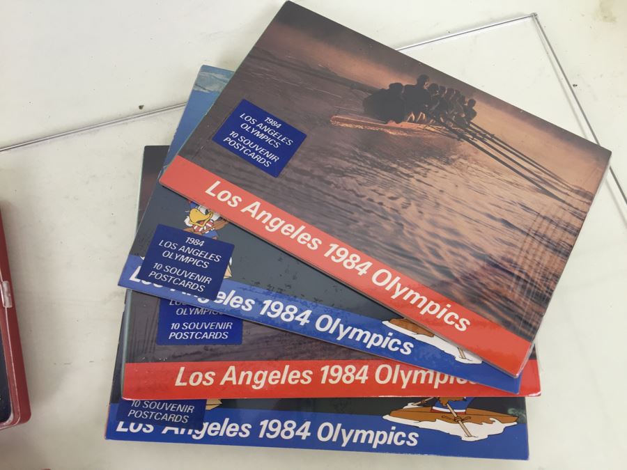 Collection Of Los Angeles 1984 Olympics Items Including Medals And Magnets [Photo 9]