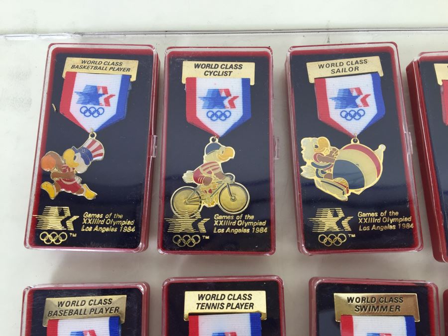 Collection Of Los Angeles 1984 Olympics Items Including Medals And Magnets [Photo 4]