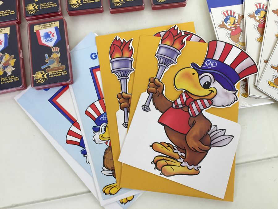 Collection Of Los Angeles 1984 Olympics Items Including Medals And Magnets [Photo 12]