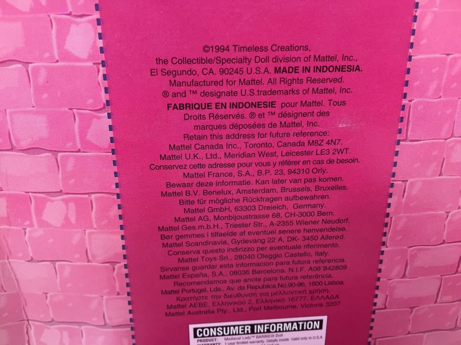 Barbie Doll Collection New In Box Mattel [Photo 15]