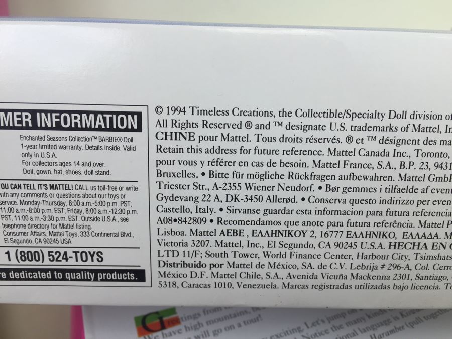 Barbie Doll Collection New In Box Mattel [Photo 19]