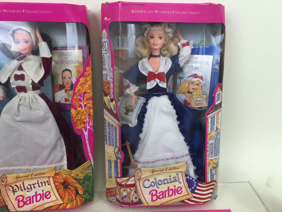 (4) Collection Of Barbie Dolls Mattel New In Box [Photo 7]